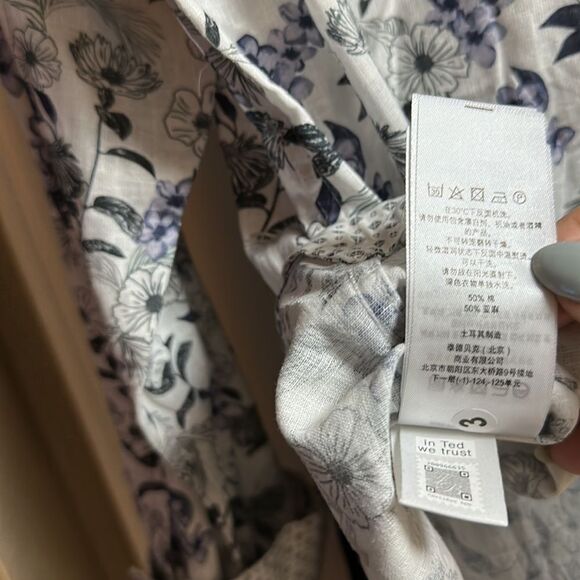 NWT TED BAKER London Linen Mens Shirt SIZE XXL CHEST 24 1/2” - Picture 14 of 15